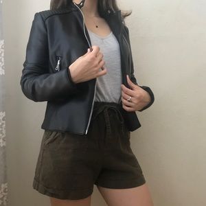 zara leather jacket